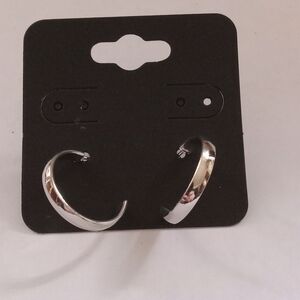 Elegant Silver Hoop Earrings